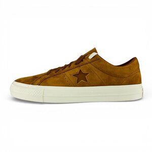 Converse One Star Pro Low Nubuck Warm Tan Egret Men Skateboarding Shoes A09247C